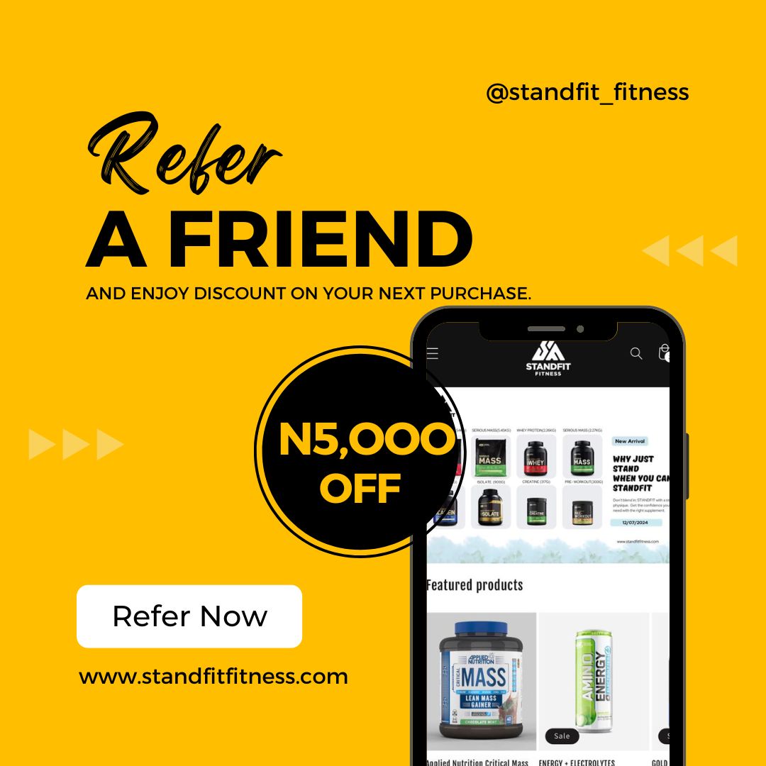 Discover Nigeria's Top Weight Gain Supplement at Standfit Fitness - Original and Effective